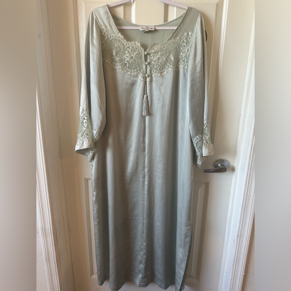 Valentino íntimo mint green night gown